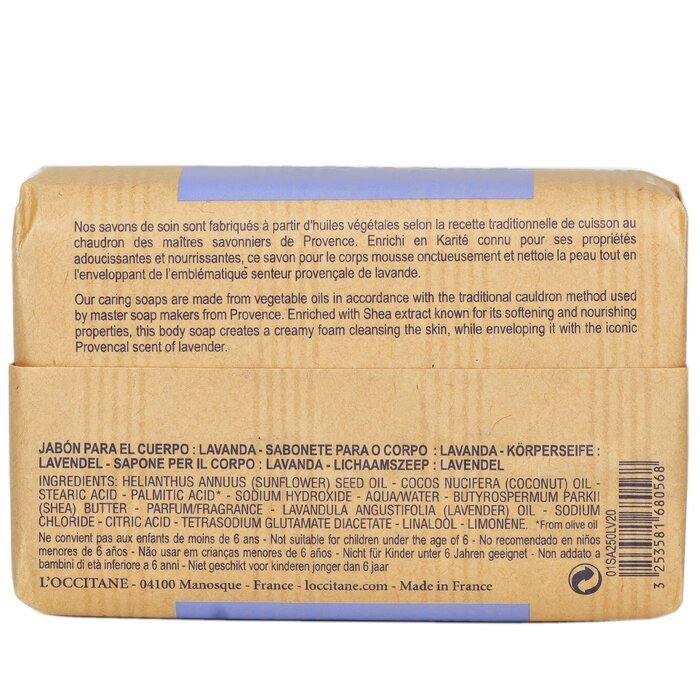 L'Occitane Shea Butter Extra Gentle Soap - Lavendel 250 g/8,8 oz