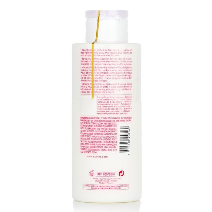 Clarins Moisture-Rich Body Lotion met Sheaboter - Voor de Droge Huid (Super Size Limited Edition) 400ml