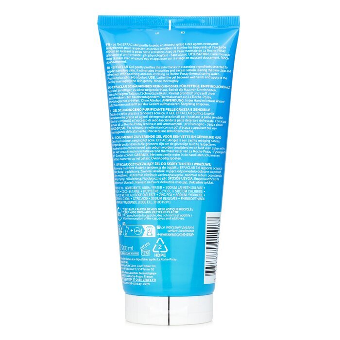 La Roche Posay Effaclar Zuiverende Schuimende Gel 200ml/6.76oz