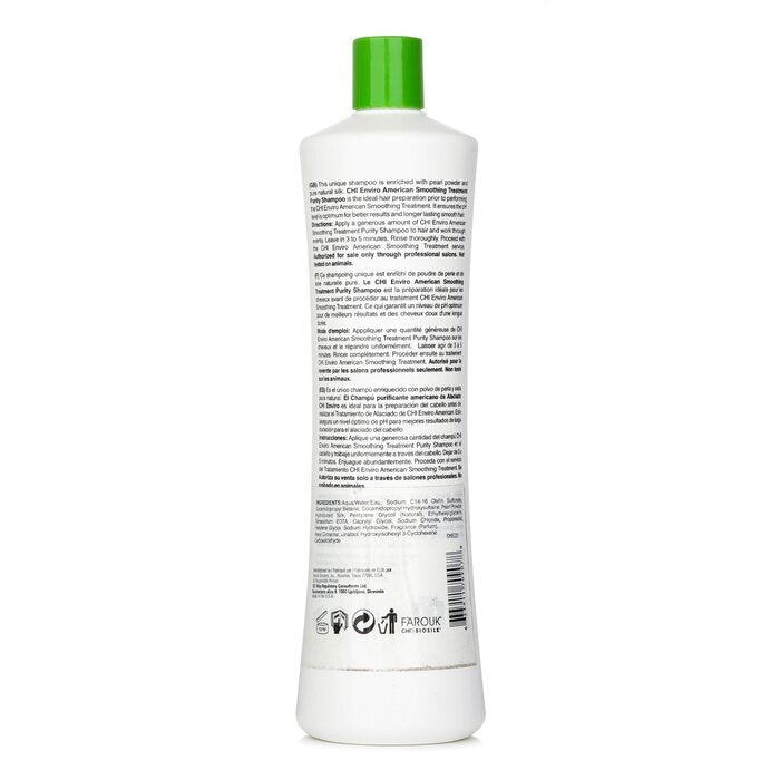 CHI Enviro American Smoothing Treatment Purity Shampoo 946 ml/32 oz