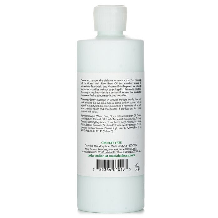 Mario Badescu Reinigingsmelk met anjer- en rijstolie - voor droge/gevoelige huidtypes 472 ml/16 oz