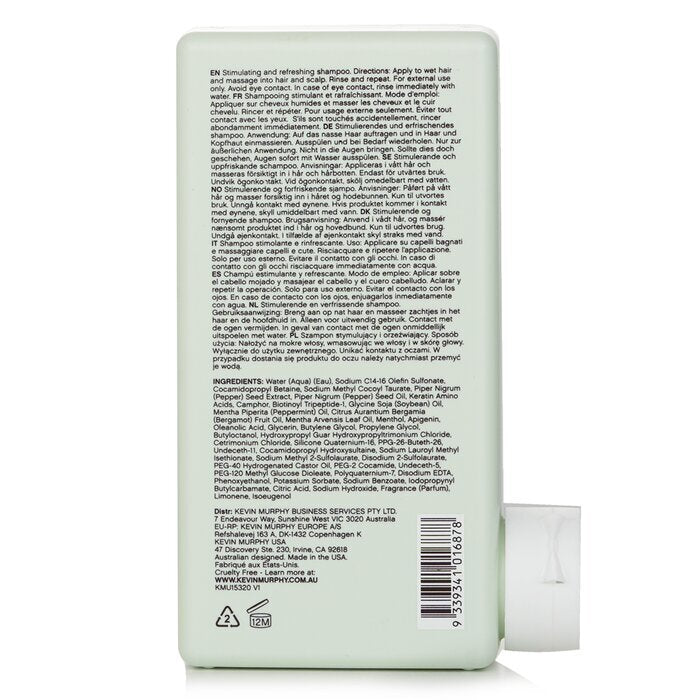 Kevin Murphy Stimulate-Me.Wash (Stimulerende en verfrissende shampoo - voor haar en hoofdhuid) 250 ml/8,4 oz
