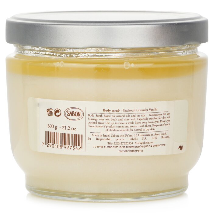Sabon Body Scrub - Patchouli Lavendel Vanille 600g/21.2oz
