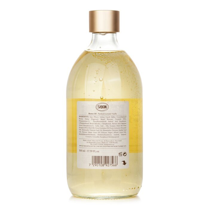 Sabon Doucheolie - Patchouli Lanvender Vanille 500ml/17.59oz