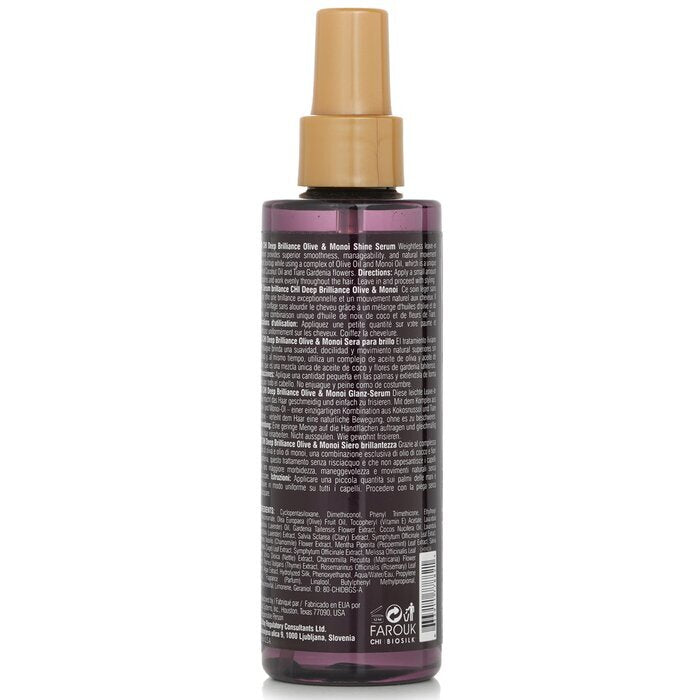 CHI Deep Brilliance Olive & Monoi Shine Serum Lichtgewicht Leave-In Behandeling 178ml/6oz