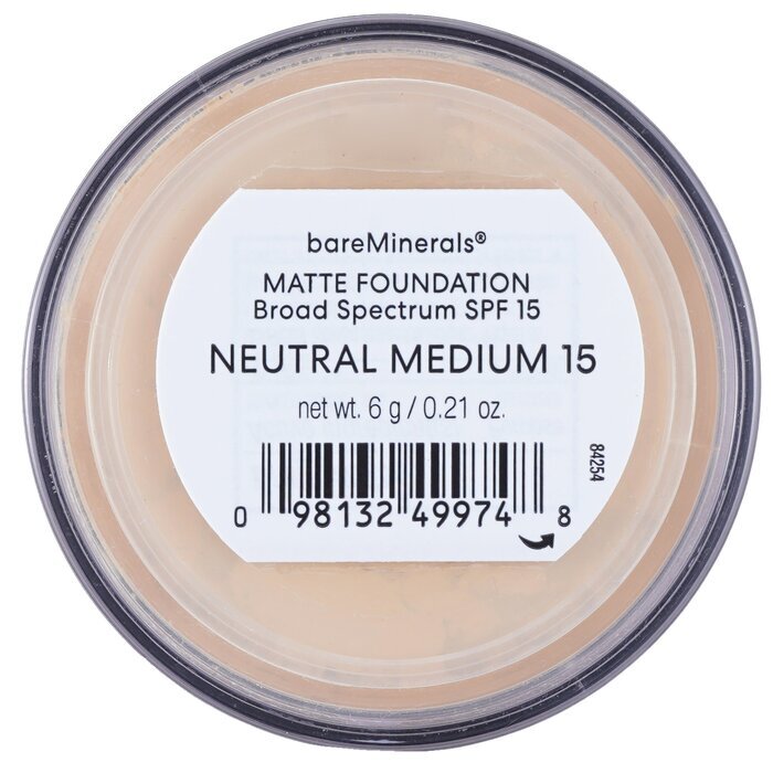 BareMinerals Matte Foundation Breed Spectrum SPF15 - Neutraal Medium 6 g/0,21 oz