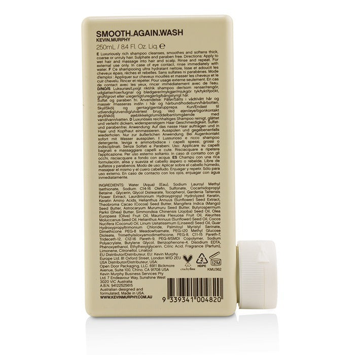 Kevin Murphy Smooth.Again.Wash (Gladmakende shampoo - voor dik, stug haar) 250 ml/8,4 oz