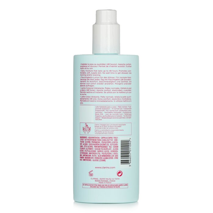 Clarins Body-Smoothing Moisture Milk met aloë vera - voor de normale huid 400 ml/13,9 oz