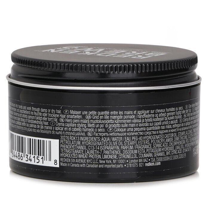 Redken Brews Maneuver Cream Pomade (Medium Control / Gladde Finish) 100ml/3.4oz