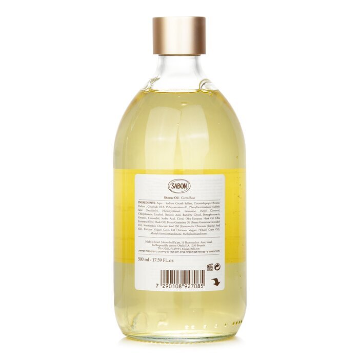 Sabon Doucheolie - Groene Roos 500ml