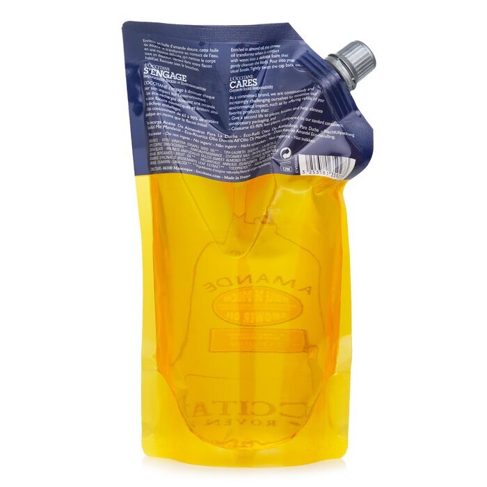 L'Occitane Amandel Reinigende & Verzachtende Doucheolie (Eco-Navulling) 500ml/16.9oz