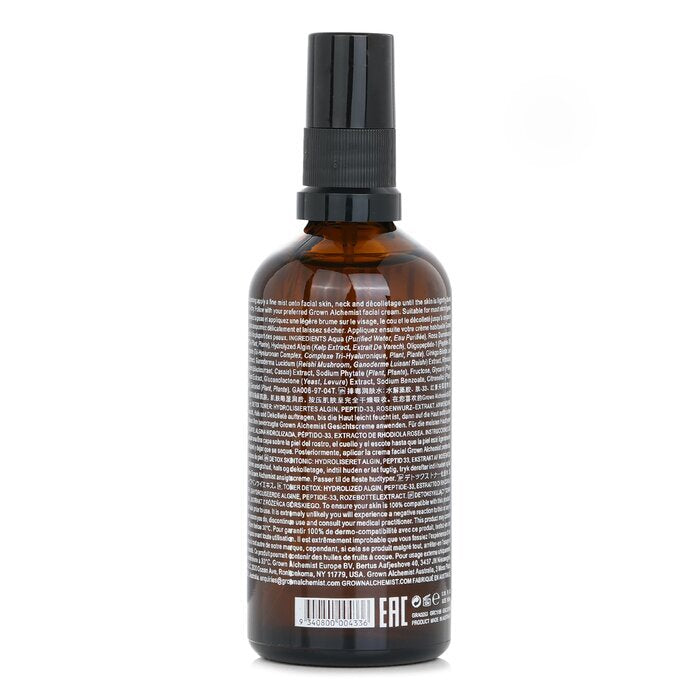 Grown Alchemist Detox Toner - Gehydrolyseerd algine, peptide-33 en Rhodiola Rosea-extract 100 ml/3,38 oz