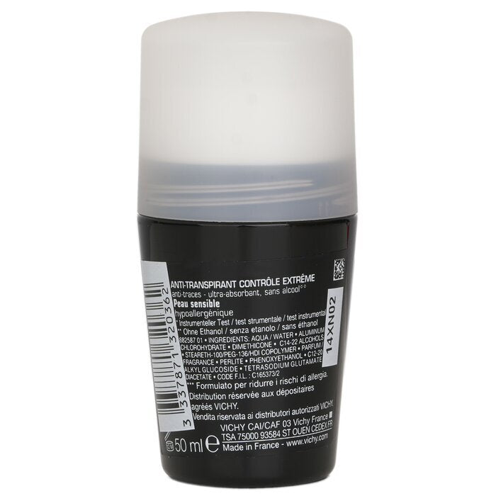 Vichy Homme 72H* Extreme-Control Anti-transpirant Roll-On (Voor de gevoelige huid) 50 ml/1,69 oz
