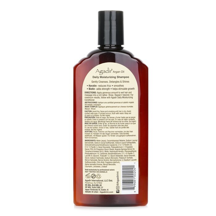 Agadir Argan Oil Dagelijkse Hydraterende Shampoo (Ideaal voor Alle Haartypes) 366ml/12.4oz