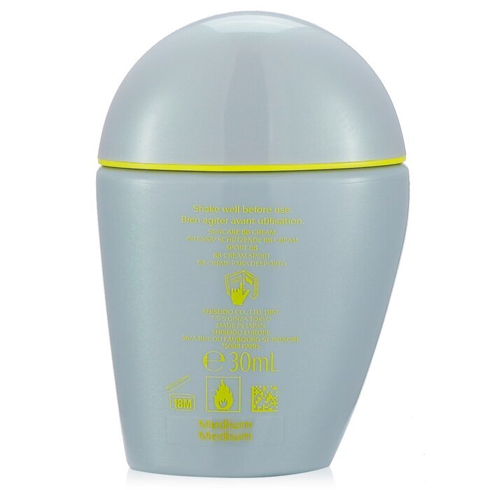 Shiseido Sports BB SPF 50+ Snel drogend en zeer waterbestendig - Medium 30 ml