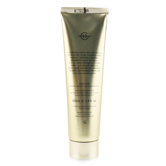 Glasshouse Handcrème - I'll Take Manhattan (Orchideeën & Bloedsinaasappel) 100ml/3.4oz