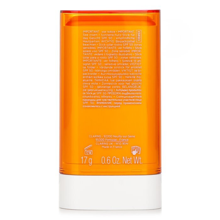 Clarins Invisible Sun Care Stick SPF50 - Voor gevoelige zones 17g