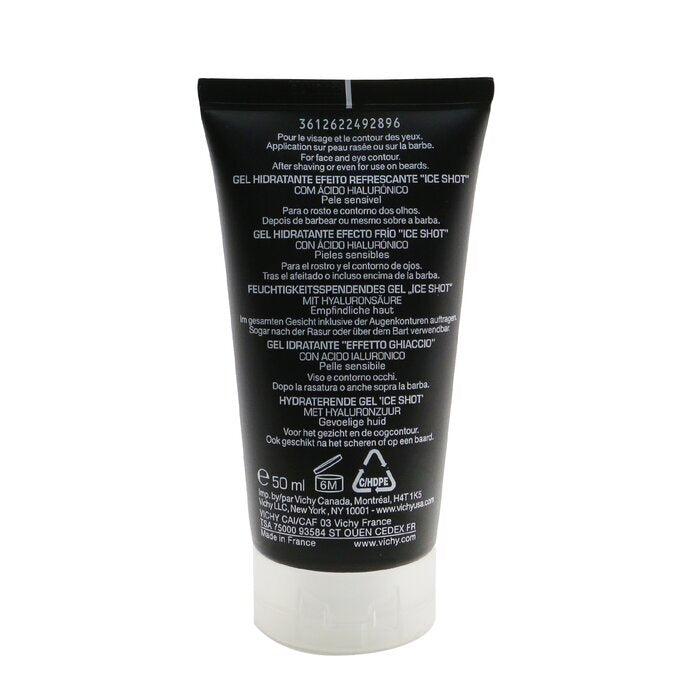 Vichy Homme Hydra Cool+ - Hydraterende gel "Ice Shot" met hyaluronzuur (voor gezicht en ogen) 50 ml