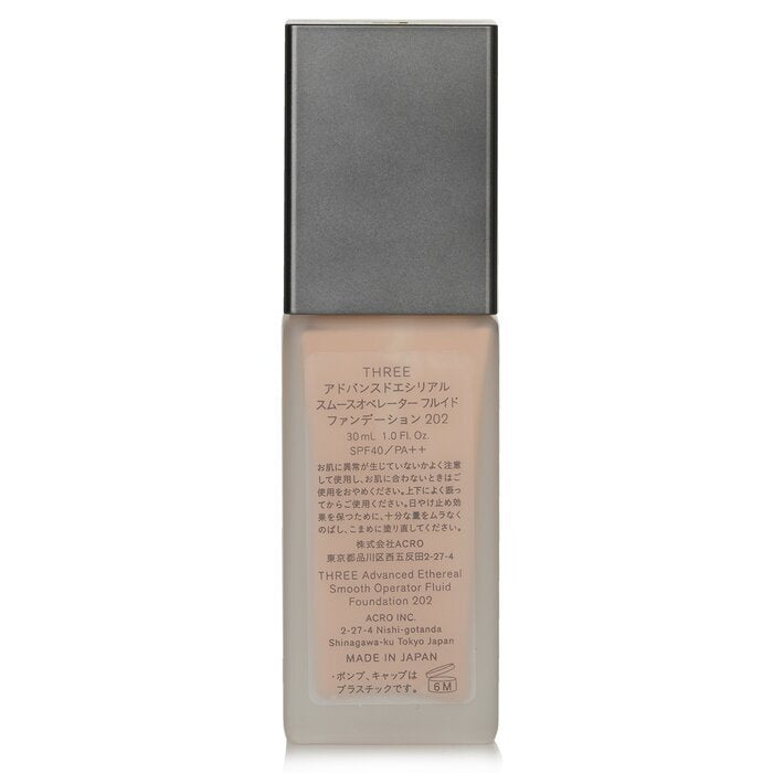 THREE Geavanceerde Ethereal Smooth Operator Fluid Foundation SPF40 - # 202 30ml/1oz
