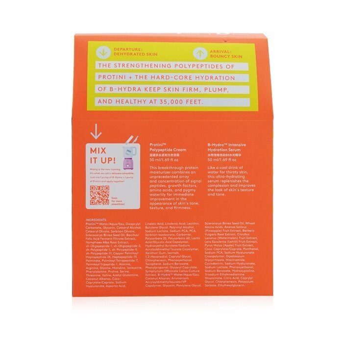 Drunk Elephant When In Roam Set: Protini Polypeptide Cream 50ml + B-Hydra Intensive Hydration Serum 50ml 2 stuks