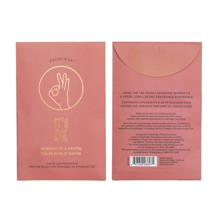 Paddywax Impressions Autogeur - It's OK 2packs