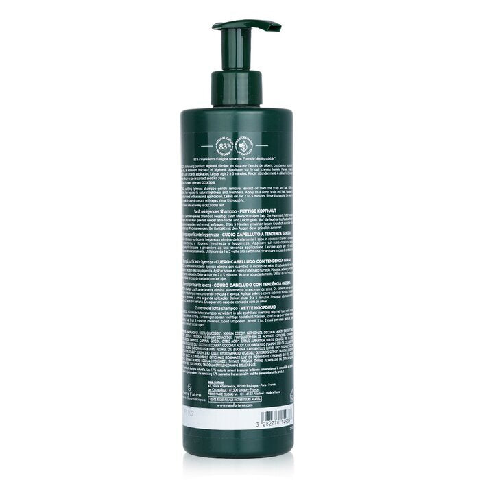 Rene Furterer Curbicia Purifying Lightness Shampoo - Hoofdhuid die vatbaar is voor vettigheid (salonformaat) 600 ml/20,2 oz