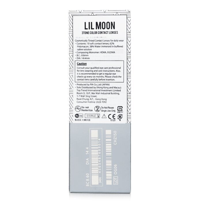 Pia Lilmoon Crème Grege 1-daagse kleurcontactlenzen - - 4,00 10st