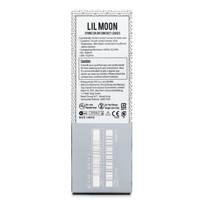 Pia Lilmoon Water Water 1 Dag Kleur Contactlenzen -3.50 10st
