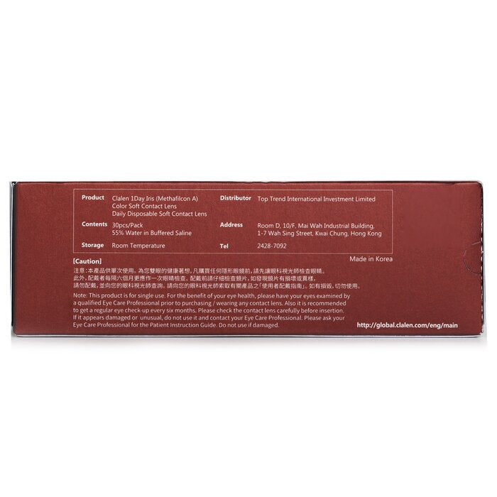 Clalen 1 Day Iris Suzy Brown Kleur Contactlenzen -3.00 30 stuks