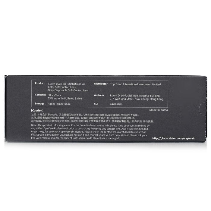 Clalen 1 Day Iris Suzy Gray Color Contactlenzen -2.50 30 stuks