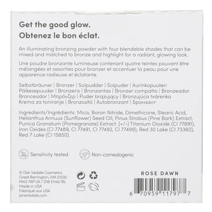 Jane Iredale PureBronze Shimmer Bronzer Palette Navulling - # Rose Dawn 9,9 g/0,35 oz