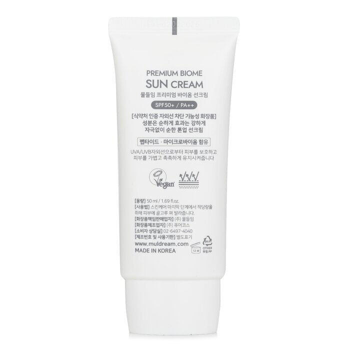 Muldream Premium Biome Zonnecrème SPF50+/ PA++ 50ml/1.69oz