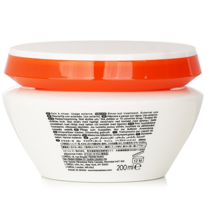 Kerastase Nutritive Masquintense Riche Diepe Voeding Ultra Geconcentreerd Rijk Masker Met Essentiële Voedingsstoffen 200ml/6.8oz