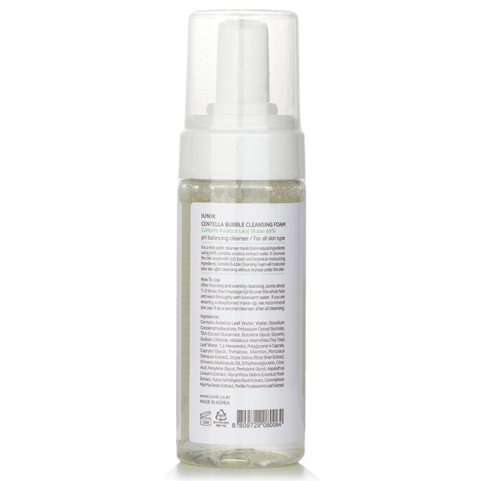iUNIK Centella Bubble Cleansing Foam - Voor alle huidtypen 150 ml/5,07 oz