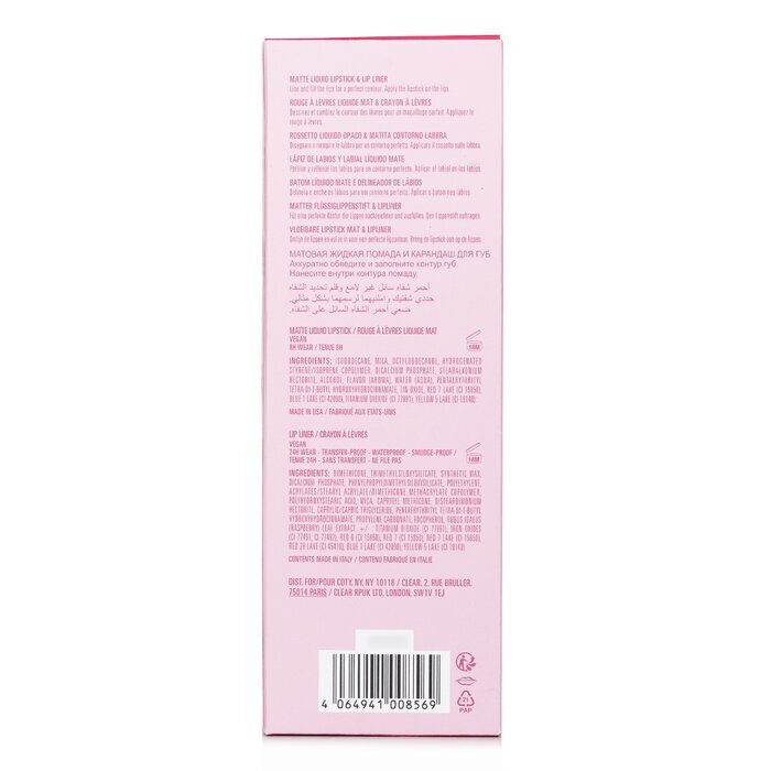 Kylie By Kylie Jenner Matte Lip Kit: Matte vloeibare lippenstift 3 ml + lipliner 1,1 g - # 402 Mary Jo K 2 stuks