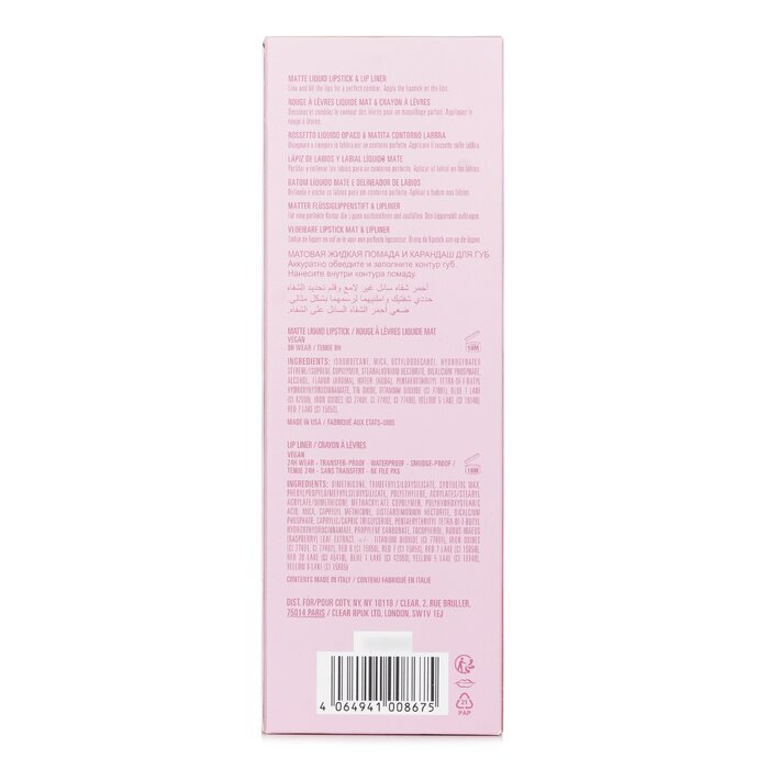 Kylie By Kylie Jenner Matte Lip Kit: Matte vloeibare lippenstift 3 ml + lipliner 1,1 g - # 700 Bare 2 stuks