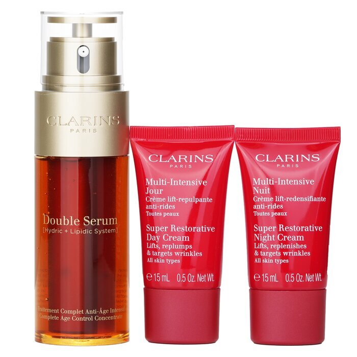 Clarins Rituale Double Serum & Multi Intensive Set: 3 stuks + 1 zakje