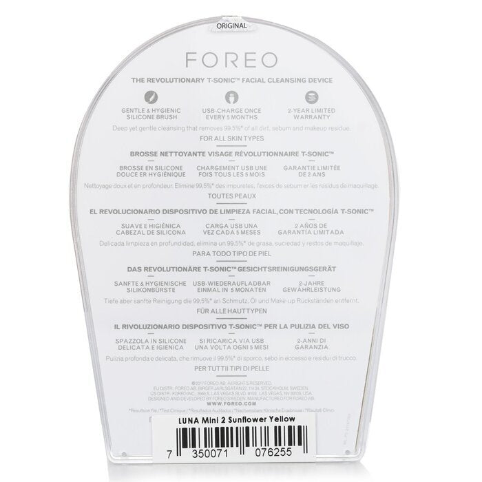 FOREO Luna Mini 2 Smart Mask Treatment Device - # Zonnebloemgeel 1 st.
