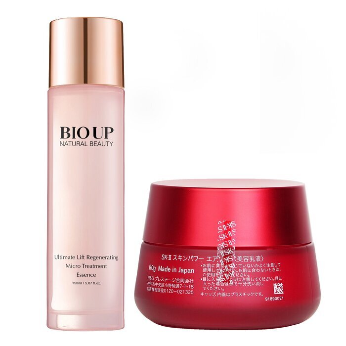 Skinpower Airy Milky Lotion (doos beschadigd) X Natural Beauty BIO UP Ultimate Lift Regenerating Micro Treatment 2 stuks