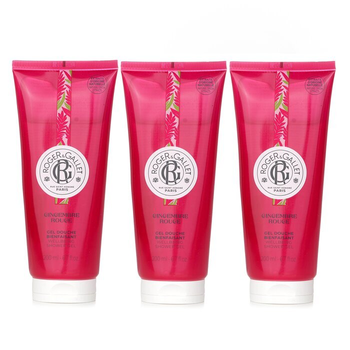 Roger & Gallet 【Super Saver Pack】Gingembre Rouge Wellbeing Douchegel x3 200ml x3