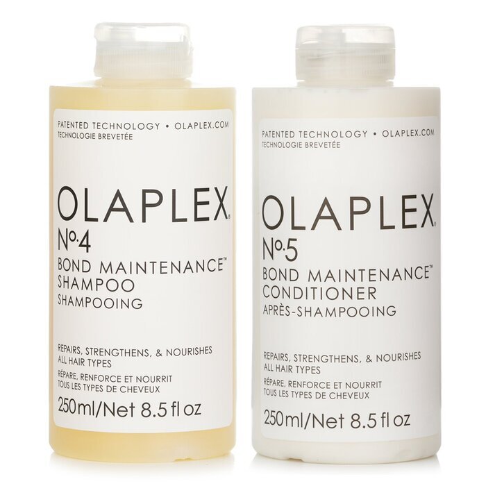 Olaplex Haarverzorgingsset: Nr. 4 Bond Maintenance Shampoo + Nr. 5 Bond Maintenance Conditioner 2 stuks