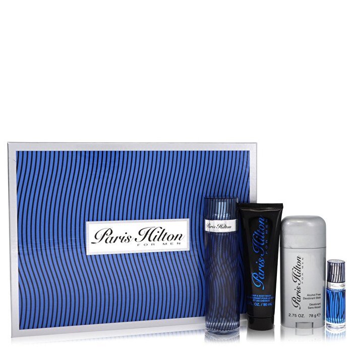 Paris Hilton Cadeauset - Eau De Toilette Spray + 3 oz Body Wash + 2,75 oz Deodorant Stick + 0,25 Mini Eau De Toilette Spray