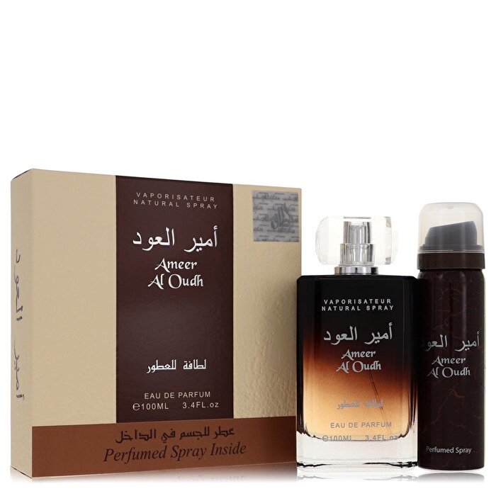 Lattafa Ameer Al Oudh Gift Set - Eau De Parfum Spray + 1,7 oz Geparfumeerde Spray