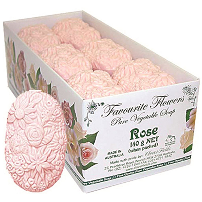 Clover Fields Favourite Flower (Pure plantaardige zeep) Roos 140g