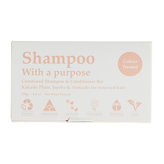 Shampoo With A Purpose Shampoo & Conditioner Bar Gekleurd 135g