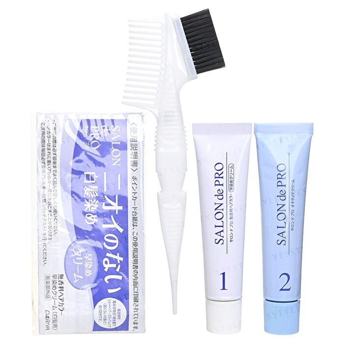 Salon De Pro Ongeparfumeerde Snelle Kleurcrème voor Grijs Haar - 5A Diep Asbruin