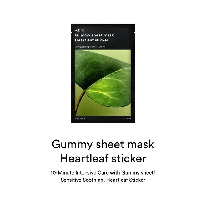 Abib Gummy Sheet Mask Madecassoside Sticker 27ml x 10st