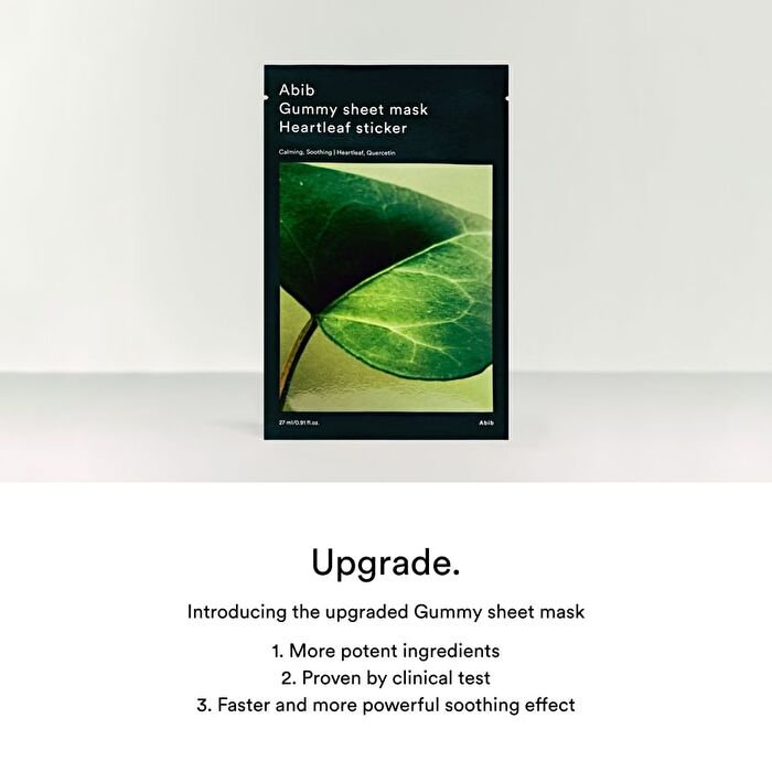 Abib Gummy Sheet Mask Madecassoside Sticker 27ml x 10st