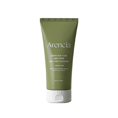 Arencia Green Tea + LHA Deep Pore Rice Cake Cleanser 150g