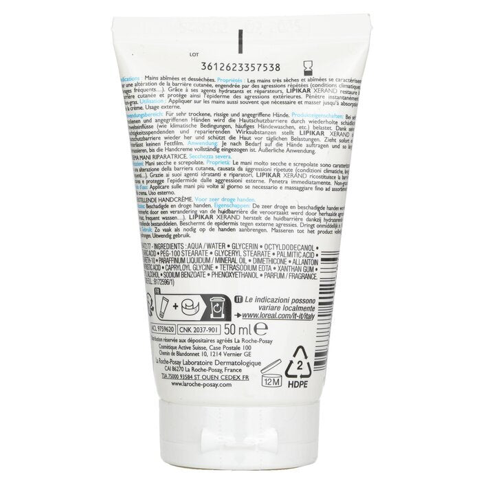 La Roche Posay Lipikar Xerand Hand Repair Cream (zeer droge huid) 50 ml/1,69 oz